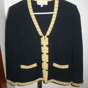 St. John Collection Marie Gray Zip Santana Knit 4